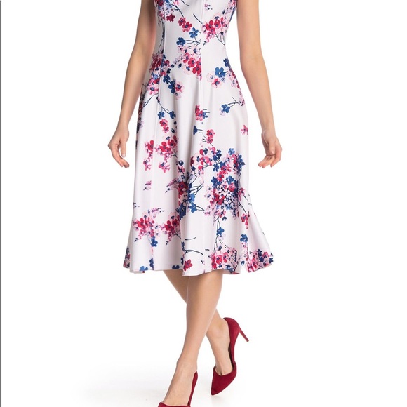 Floral Scuba Fit and Flare! - Picture 2 of 3